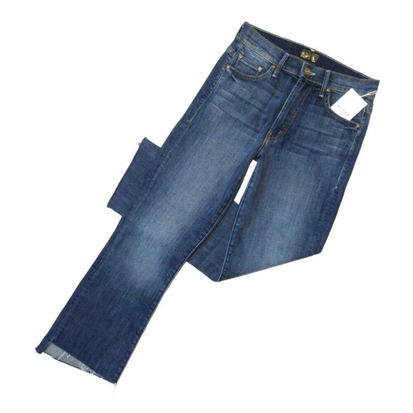 NWT Mother Insider Crop Step Fray in Not Rough Enough Stretch Jeans 26